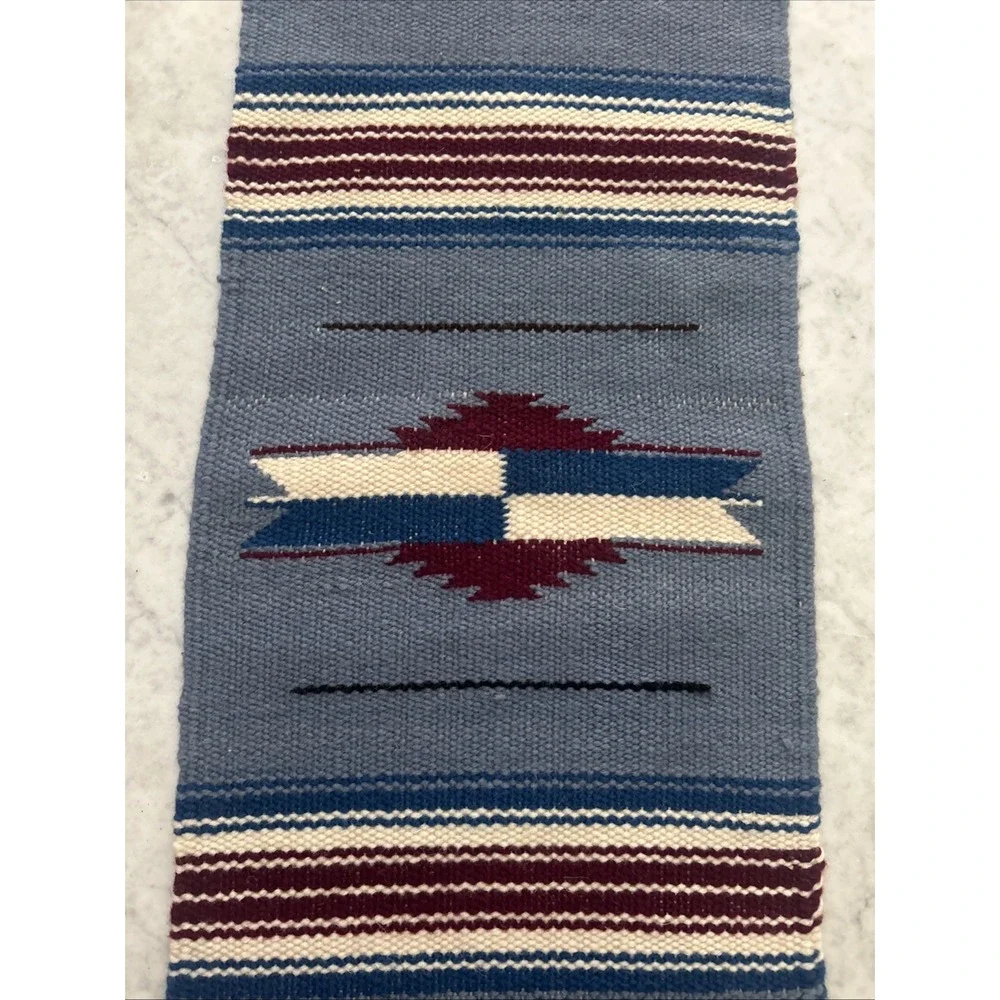 VTG Ortegas Chimayo Table Runner: 100% Hand Woven Wool 21